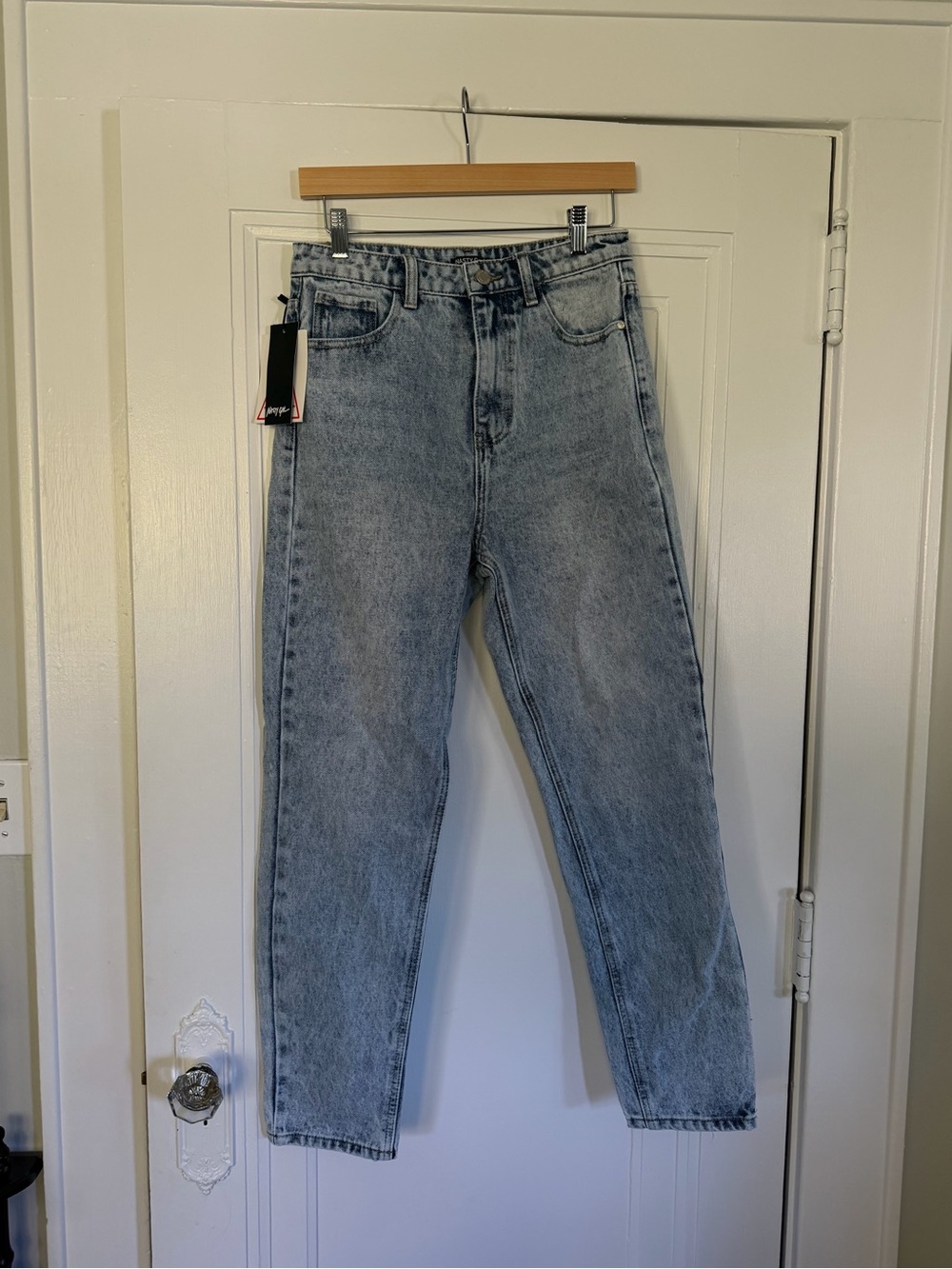 109% Cotton Nasty Gal Acid Wash Jeans